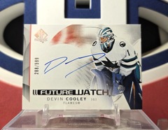 Devin Cooley 2024-25 Future Watch Horizontal Autograph /599 Sp Authentic Upper Deck